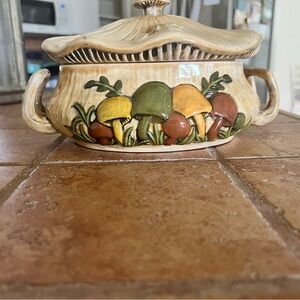 Mushroom Design Ceramic Tureen